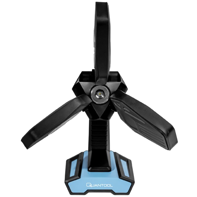 QUANTOOL LED Accu Werkschijnwerper 3 Vleugels, 500-3500 Lumen